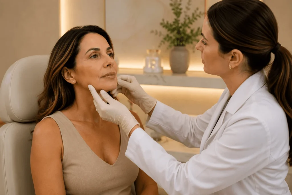 Avaliacao-da-firmeza-facial-para-tratamento-com-bioestimuladores-de-colageno-em-Aracatuba