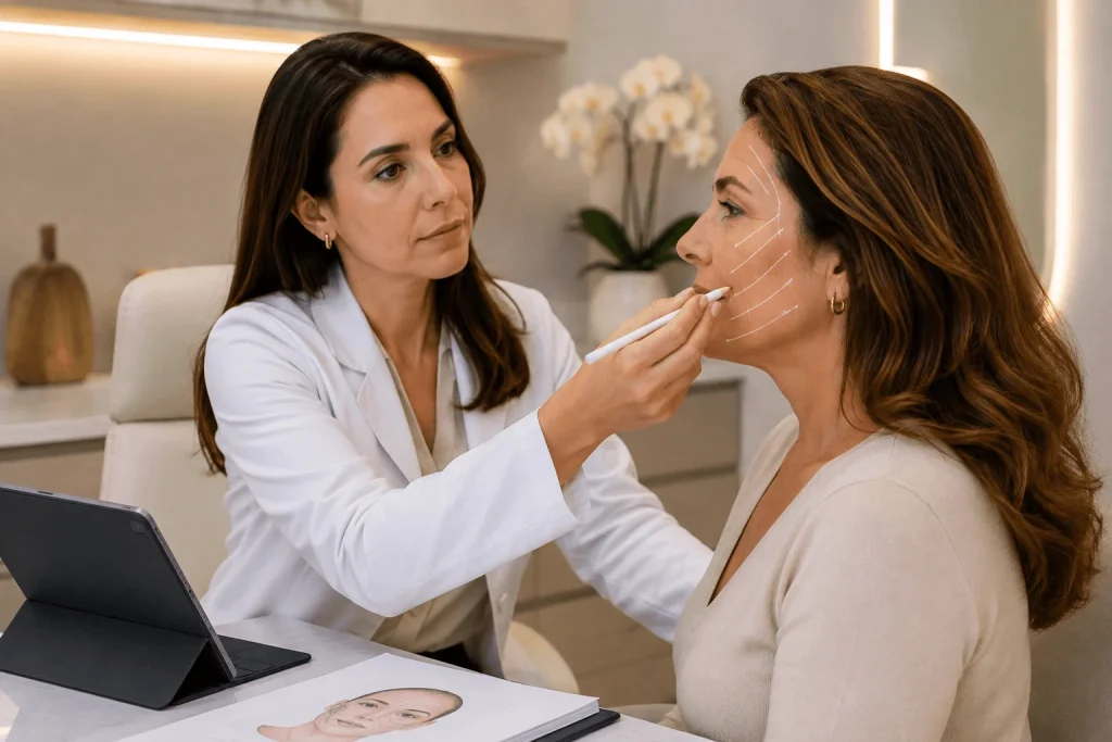 Planejamento facial para tratamento com Fios Aptos em Araçatuba